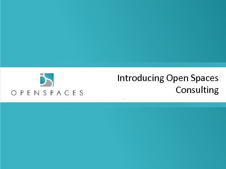 Introducing Open Spaces Consulting © 2011, Aneeta Madhok, Open Spaces Consulting 