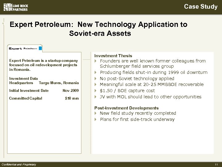 Case Study Expert Petroleum: New Technology Application to Soviet-era Assets Expert Petroleum is a