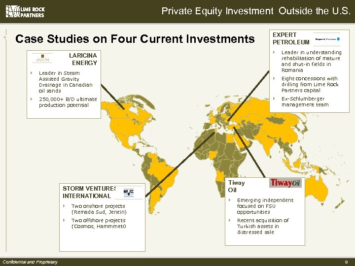 Private Equity Investment Outside the U. S. Case Studies on Four Current Investments }