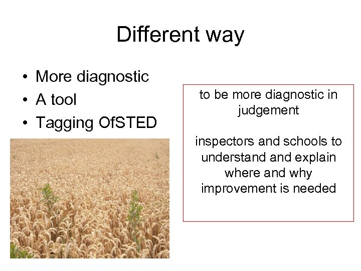 Different way • More diagnostic • A tool • Tagging Of. STED to be