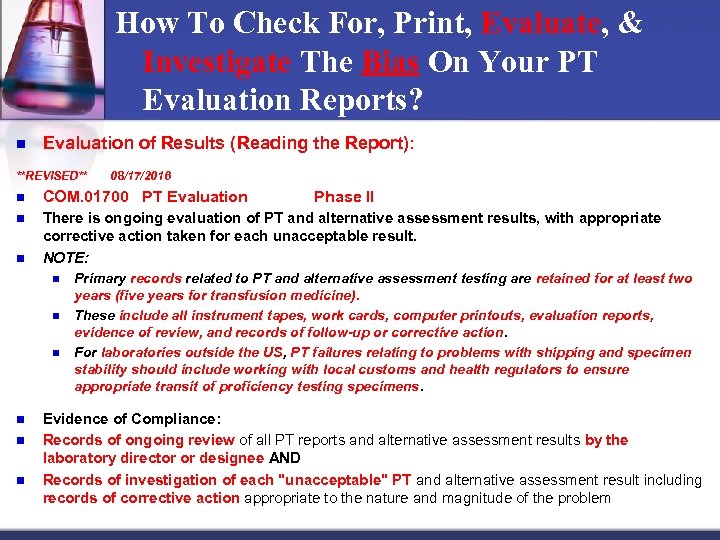 How To Check For, Print, Evaluate, & Investigate The Bias On Your PT Evaluation