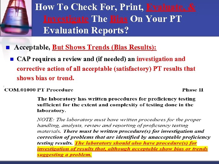 How To Check For, Print, Evaluate, & Investigate The Bias On Your PT Evaluation