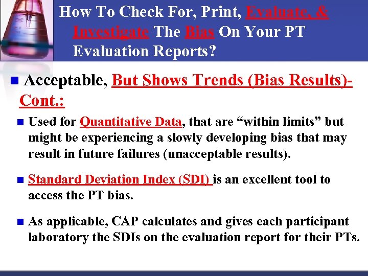 How To Check For, Print, Evaluate, & Investigate The Bias On Your PT Evaluation