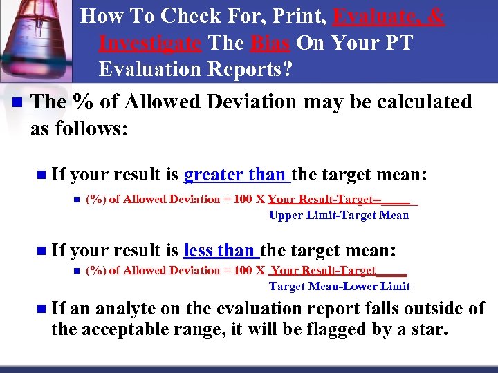 How To Check For, Print, Evaluate, & Investigate The Bias On Your PT Evaluation