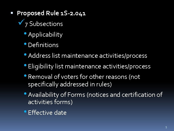  Proposed Rule 1 S-2. 041 ü 7 Subsections • Applicability • Definitions •