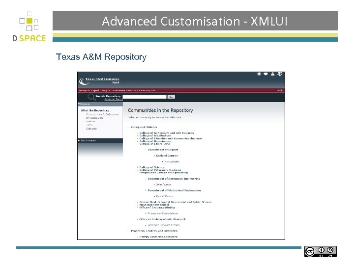 Advanced Customisation - XMLUI Texas A&M Repository 
