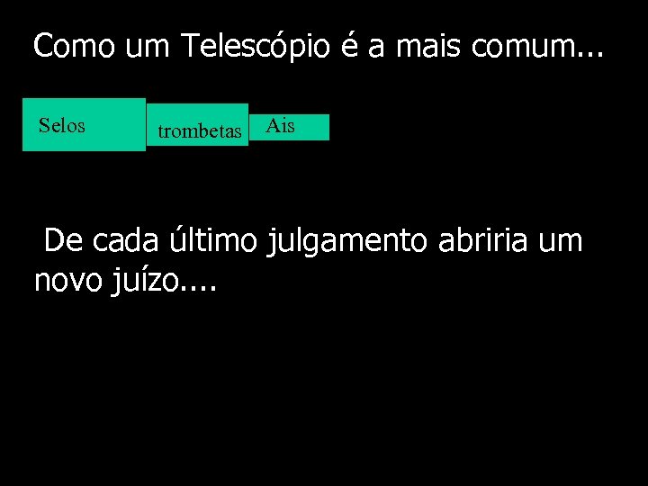 Como um Telescópio é a mais comum. . . Selos trombetas Ais De cada