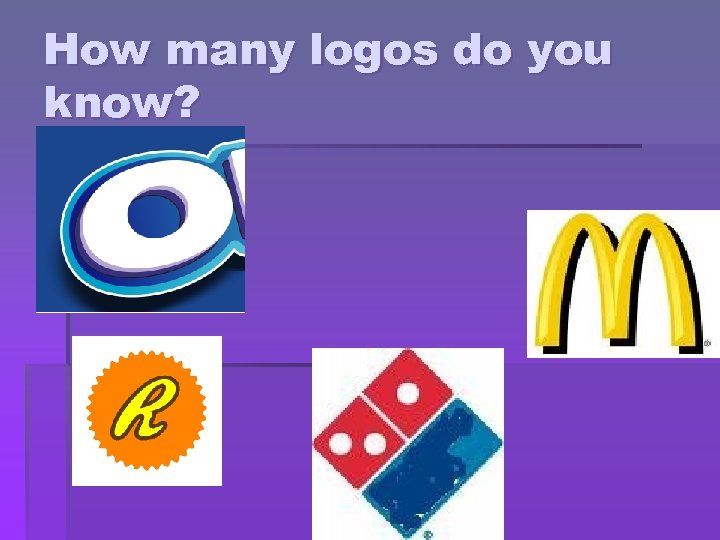 How many logos do you know? 