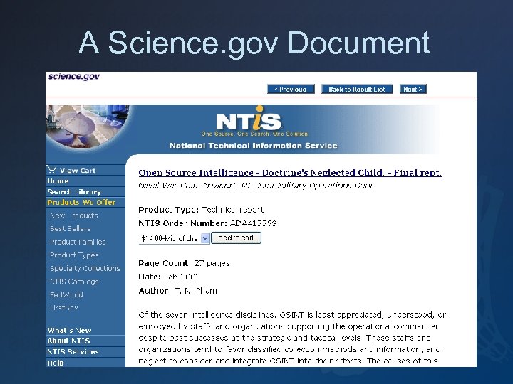A Science. gov Document 