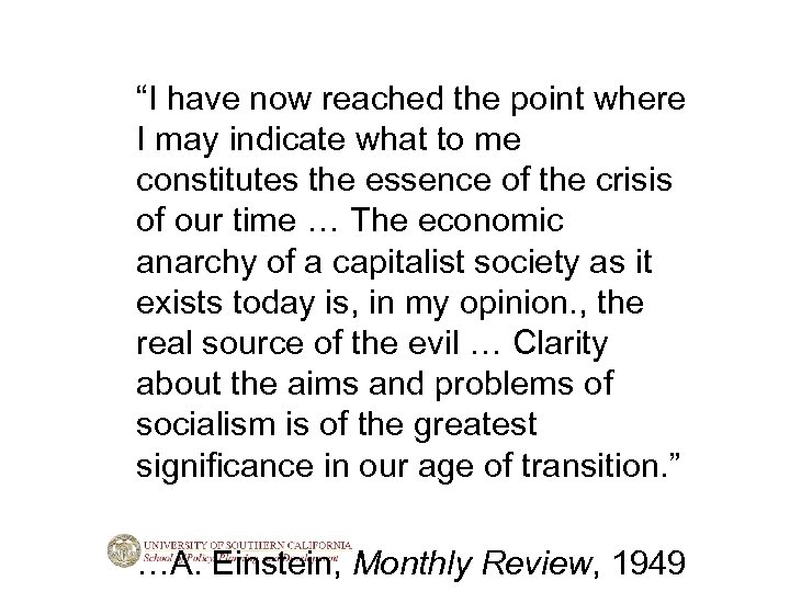 “I have now reached the point where I may indicate what to me constitutes