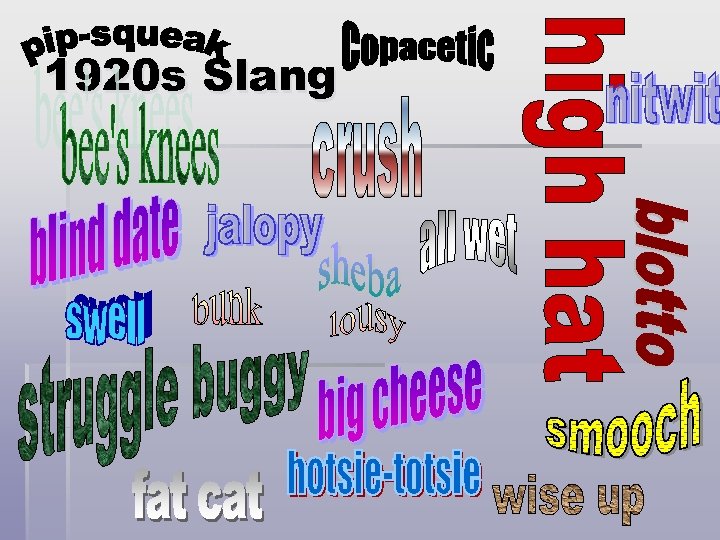 1920 s Slang 
