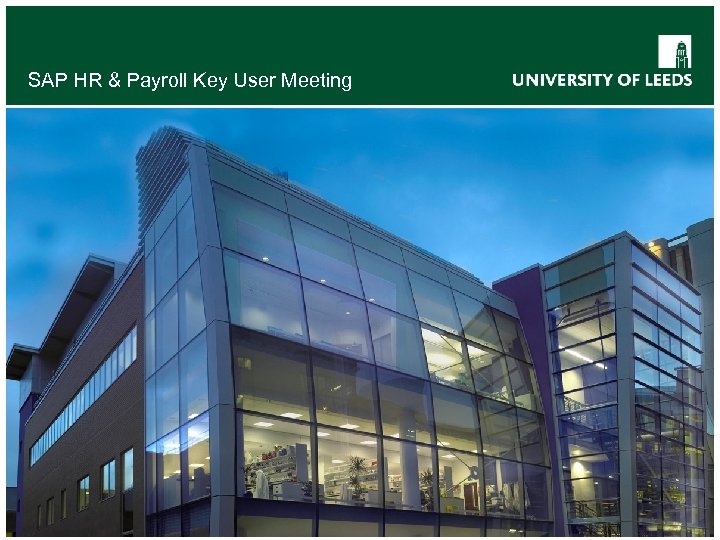 SAP HR & Payroll Key User Meeting 