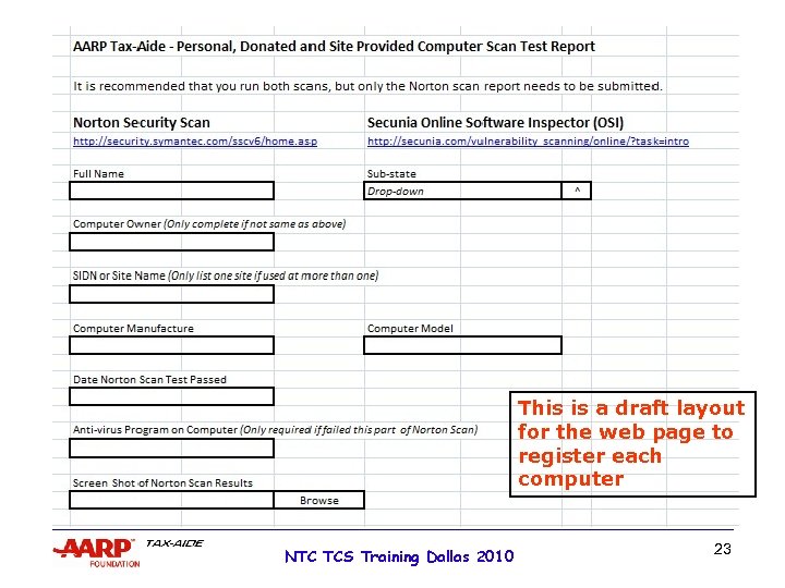 Wireless TWO for Tax. Wise 2010 This is a draft layout for the web