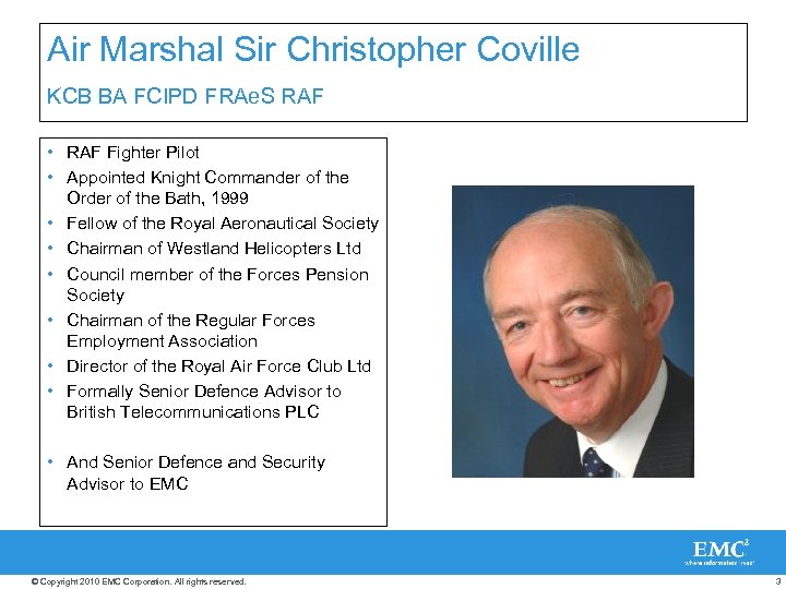 Air Marshal Sir Christopher Coville KCB BA FCIPD FRAe. S RAF • RAF Fighter