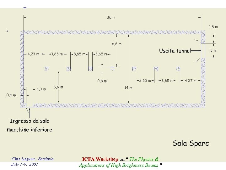 Chia Laguna - Sardinia July 1 -6, 2002 ICFA Workshop on “ The Physics