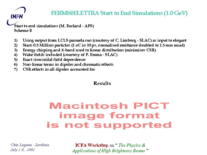 FERMI@ELETTRA Start to End Simulations (1. 0 Ge. V) Start to end simulations (M.