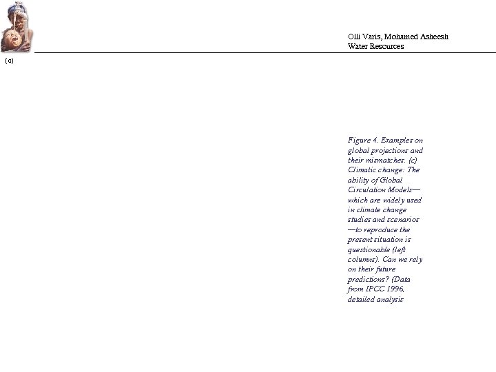 Olli Varis, Mohamed Asheesh Water Resources (c) Figure 4. Examples on global projections and