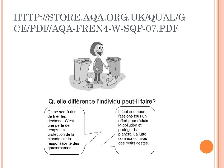 HTTP: //STORE. AQA. ORG. UK/QUAL/G CE/PDF/AQA-FREN 4 -W-SQP-07. PDF 