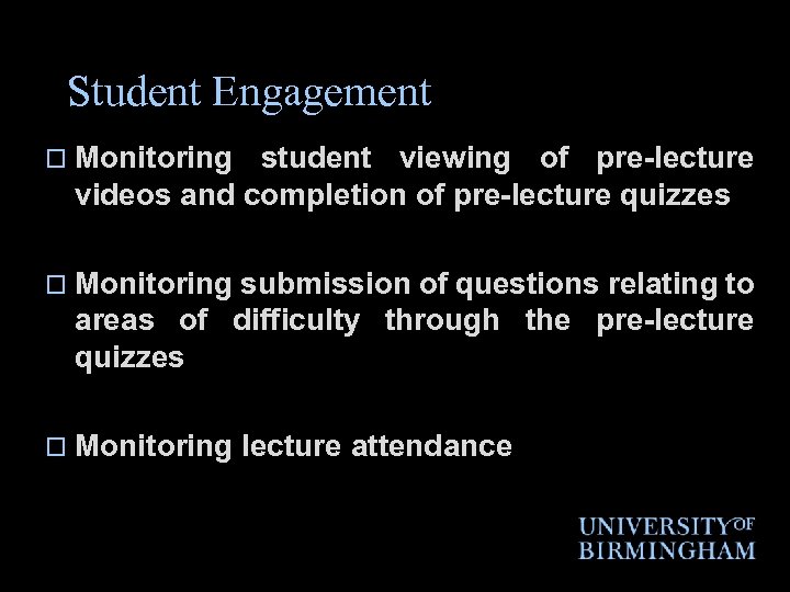  • Gender • Home/International • A 2 B, Foundation Year and widening participation