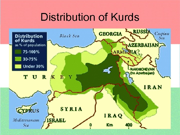 Distribution of Kurds 