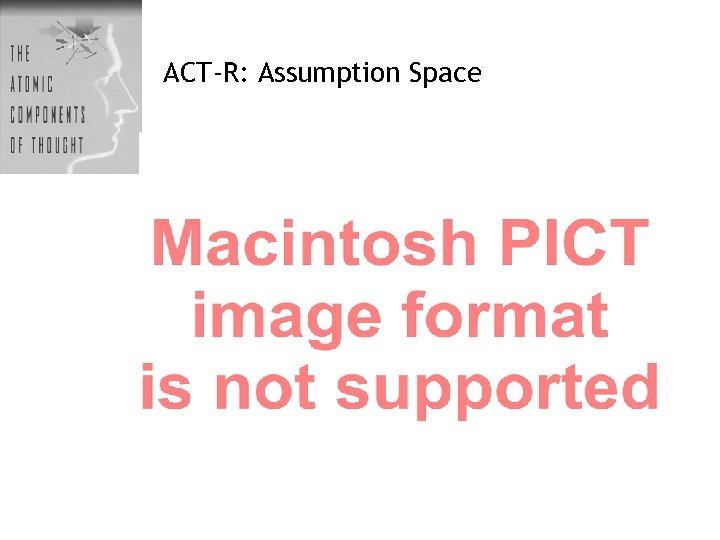 ACT-R: Assumption Space 