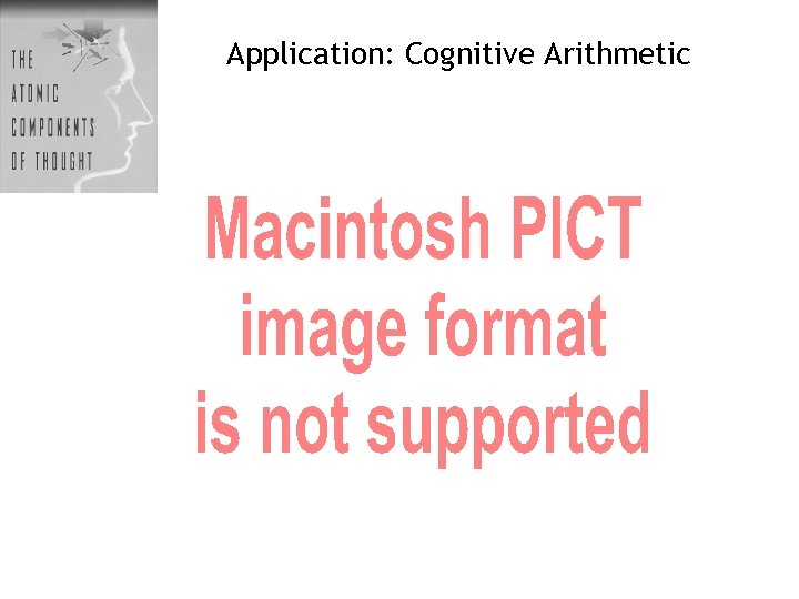Application: Cognitive Arithmetic 