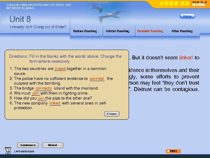 Before Reading Global Reading Directions: Fill in the blanks withalso tends to ebb and