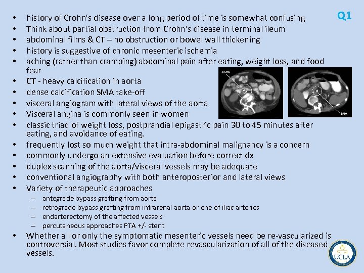  • • • • history of Crohn's disease over a long period of