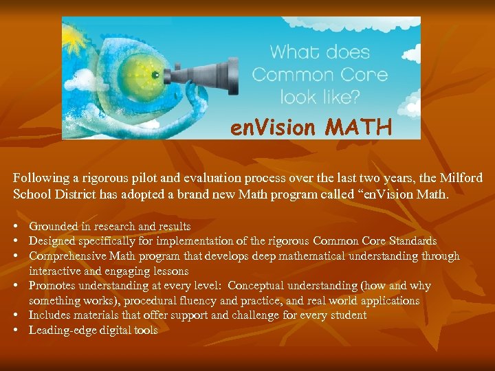 Second Grade Curriculum en. Vision MATH Following a rigorous pilot and evaluation process over