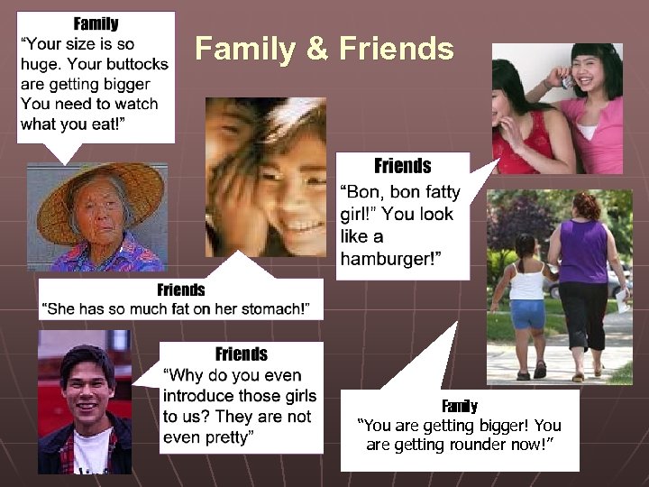 Family & Friends , Family “You are getting bigger! You are getting rounder now!”