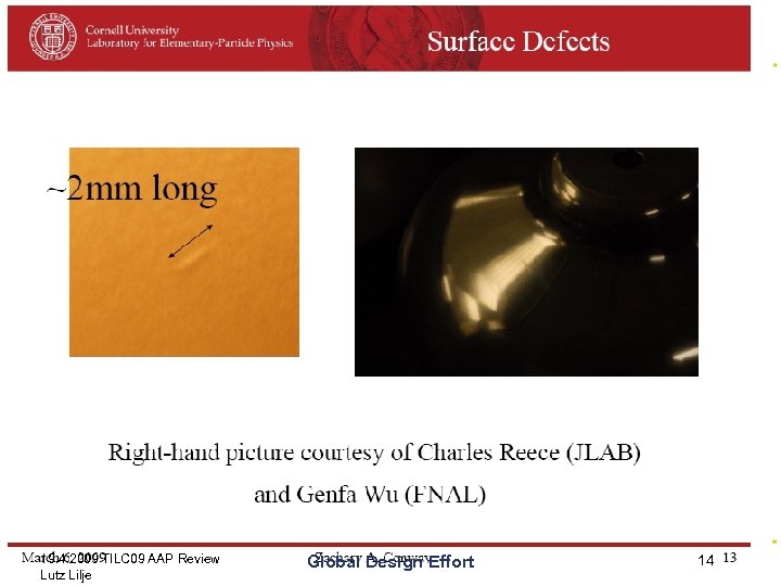 19. 4. 2009 TILC 09 AAP Review Lutz Lilje Global Design Effort 14 