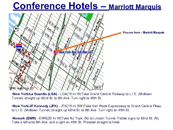 Conference Hotels – Marriott Marquis You are here - Mariott Marquis • New York/La