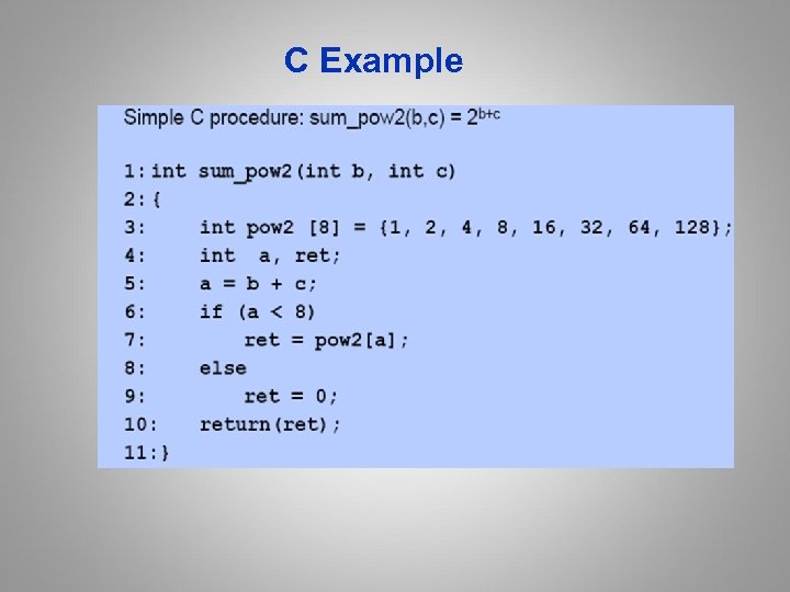 C Example 