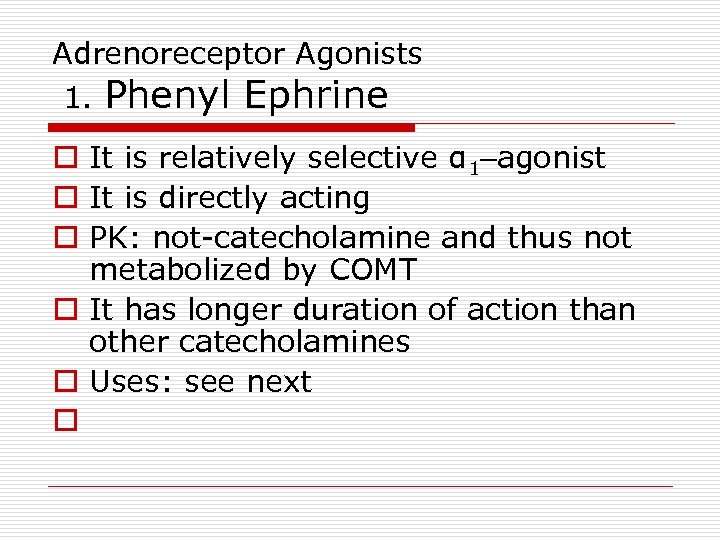 Adrenergic Antiadrenergic Drugs By Prof Alhaider