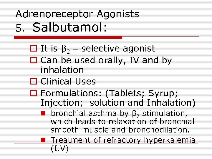 Adrenergic Antiadrenergic Drugs By Prof Alhaider