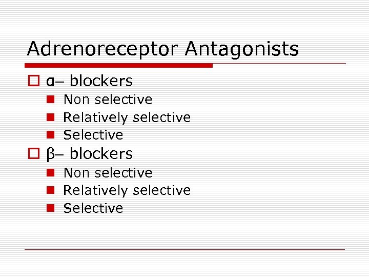 Adrenergic Antiadrenergic Drugs By Prof Alhaider