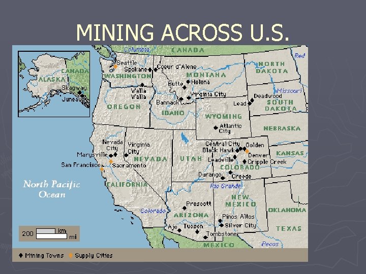 MINING ACROSS U. S. 