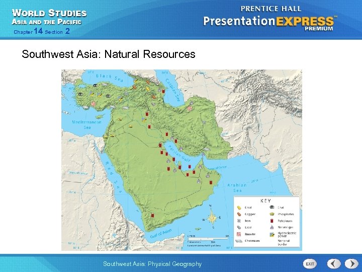 Chapter 14 Section 2 Southwest Asia: Natural Resources Southwest Asia: Physical Geography 