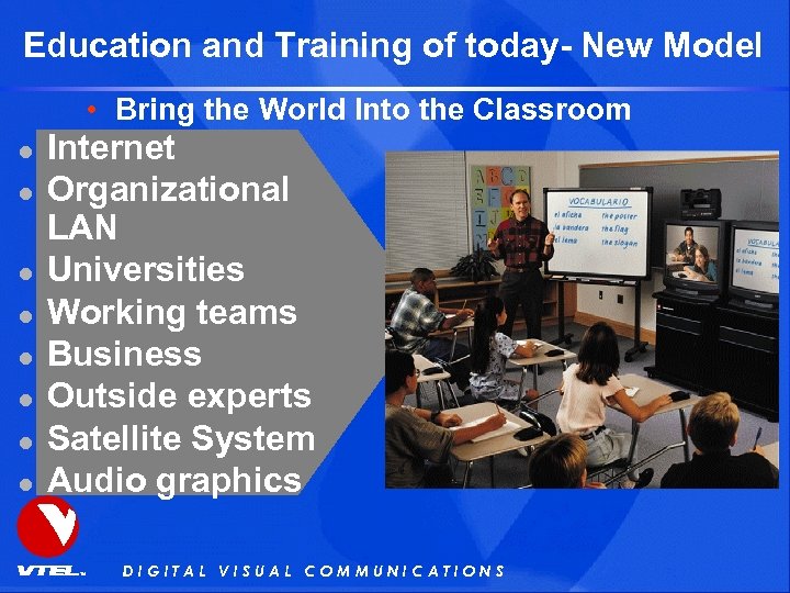 Education and Training of today- New Model • Bring the World Into the Classroom
