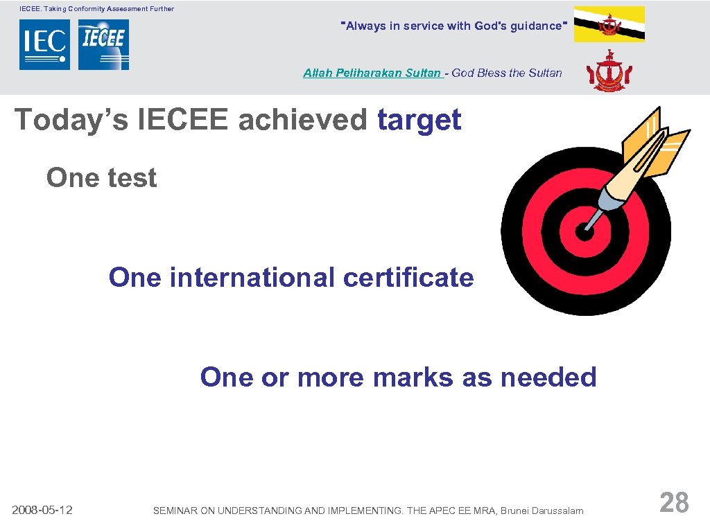 IECEE. Taking Conformity Assessment Further 