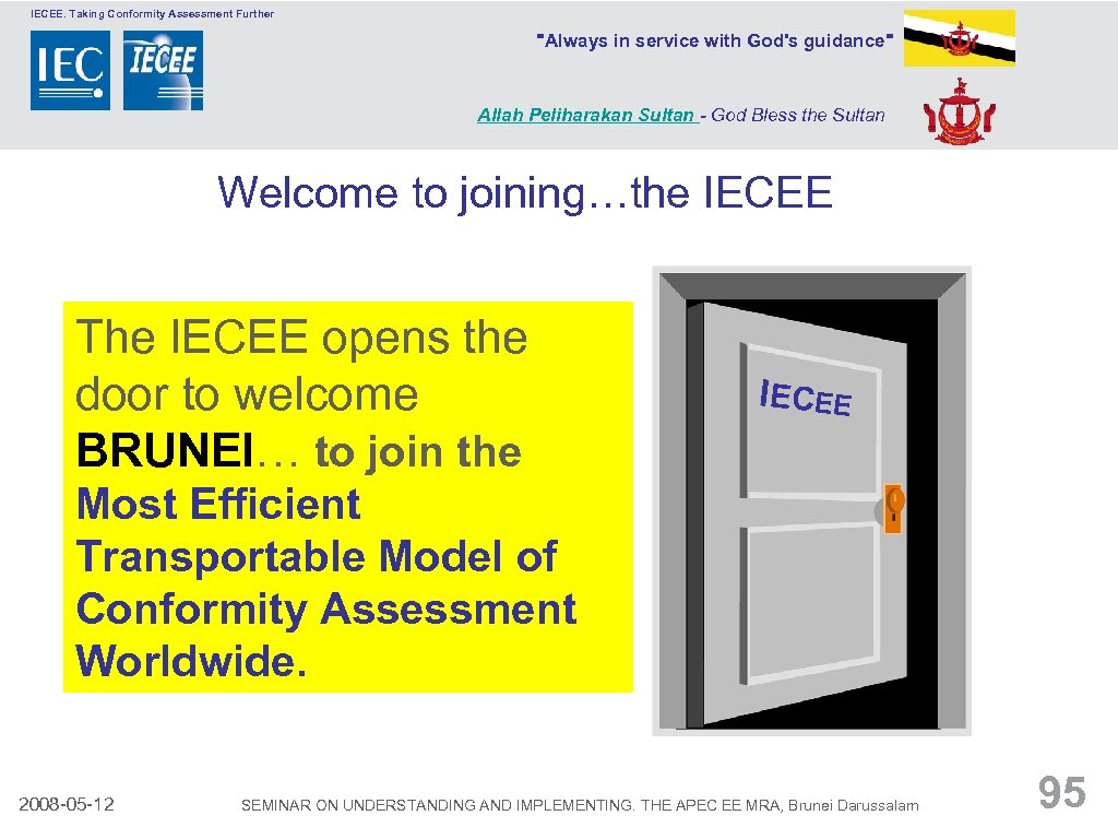 IECEE. Taking Conformity Assessment Further 