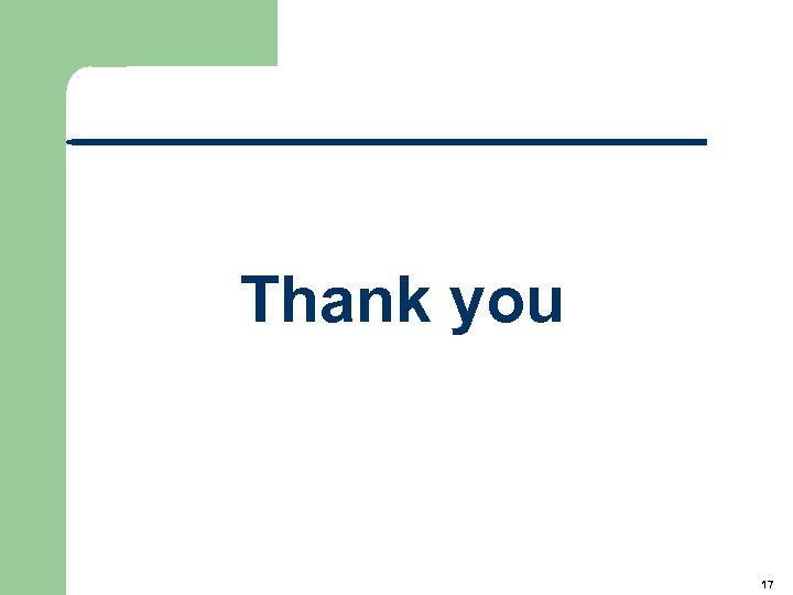 Thank you 17 