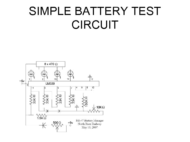 SIMPLE BATTERY TEST CIRCUIT 