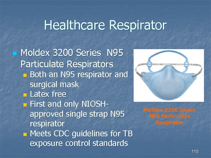 Healthcare Respirator n Moldex 3200 Series N 95 Particulate Respirators Both an N 95