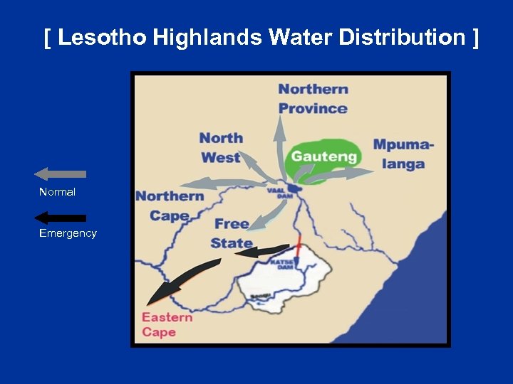 [ Lesotho Highlands Water Distribution ] Normal Emergency 