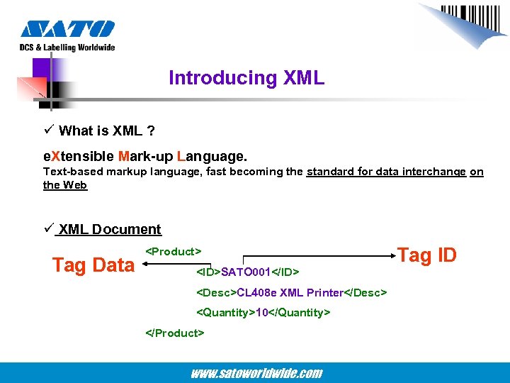 Introducing XML ü What is XML ? e. Xtensible Mark-up Language. Text-based markup language,