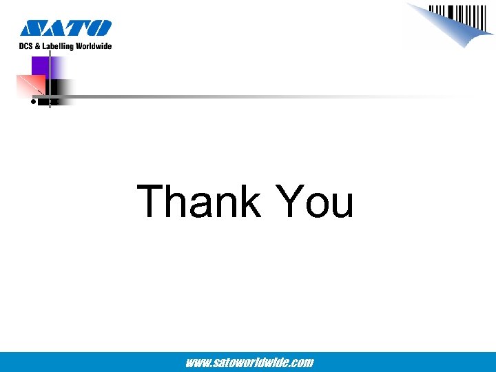  • = Thank You www. satoworldwide. com 
