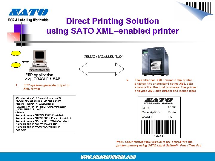 sato label solution