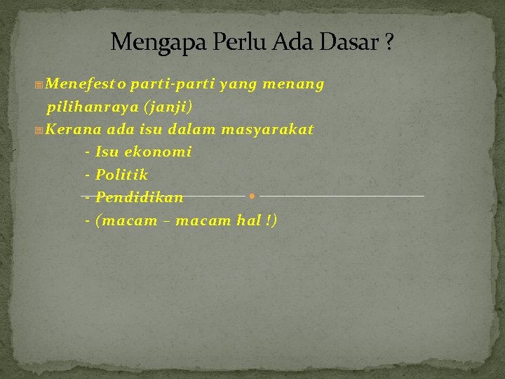 Dasar Dasar Kerajaan Razli Ahmad Kursus Induksi Kumpulan Sokongan