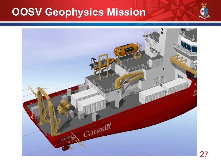 OOSV Geophysics Mission 27 